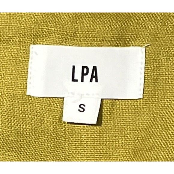 𝅺NEW LPA Mustard 100% Linen Blazer Jacket - Picture 11 of 12